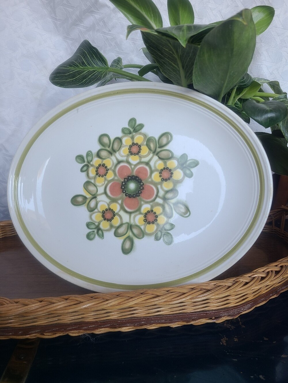 Vintage Myott Ironstone "Mirage" 12" Serving Platter